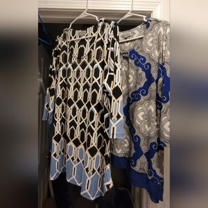 2 JM Collection 3/4 sleeve tops XL